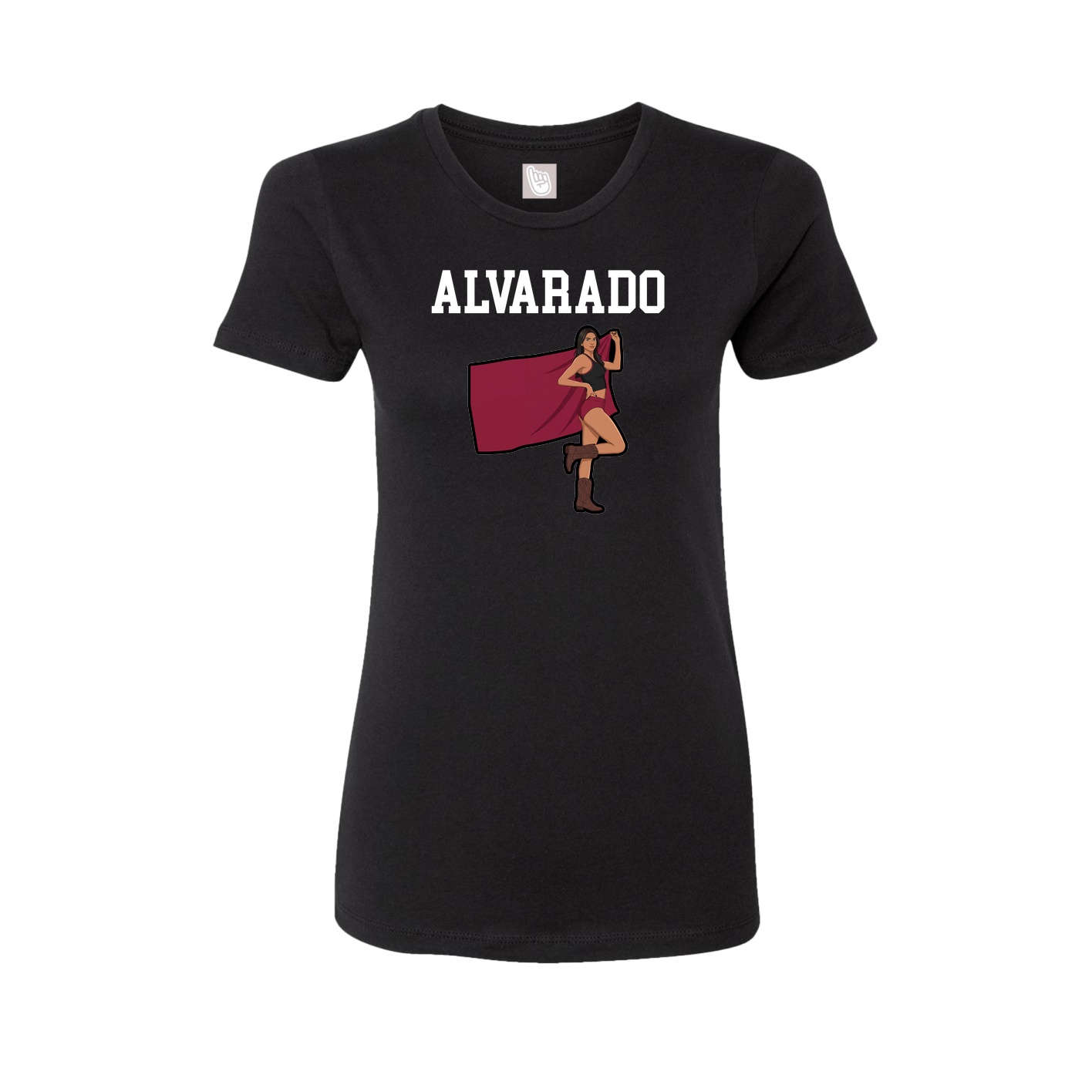 Fitted Women's Tee — Shirsey in Black