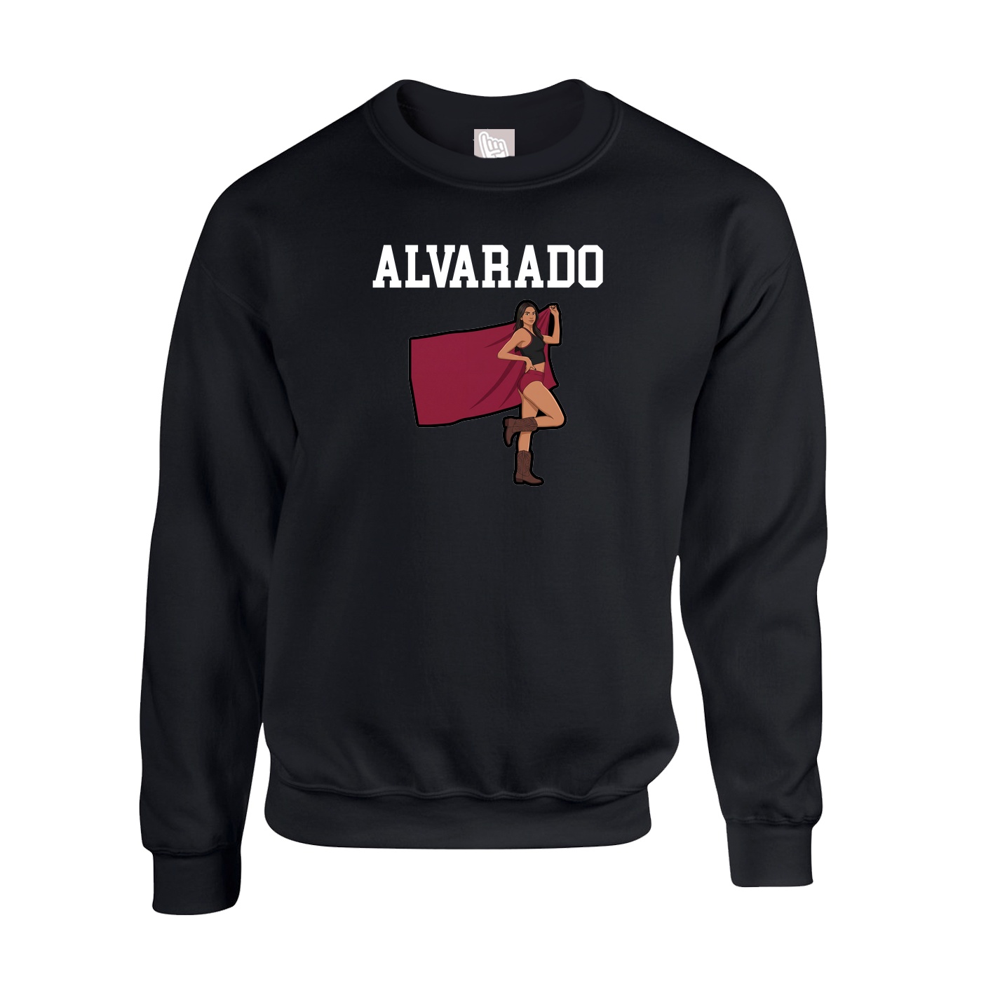 Fleece Crew — Shirsey in Black