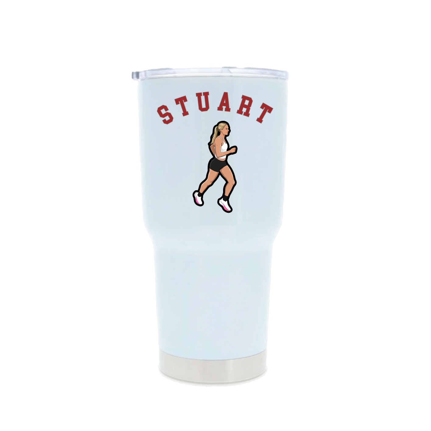 30oz Stainless Steel Tumbler — Shirsey Arch in White