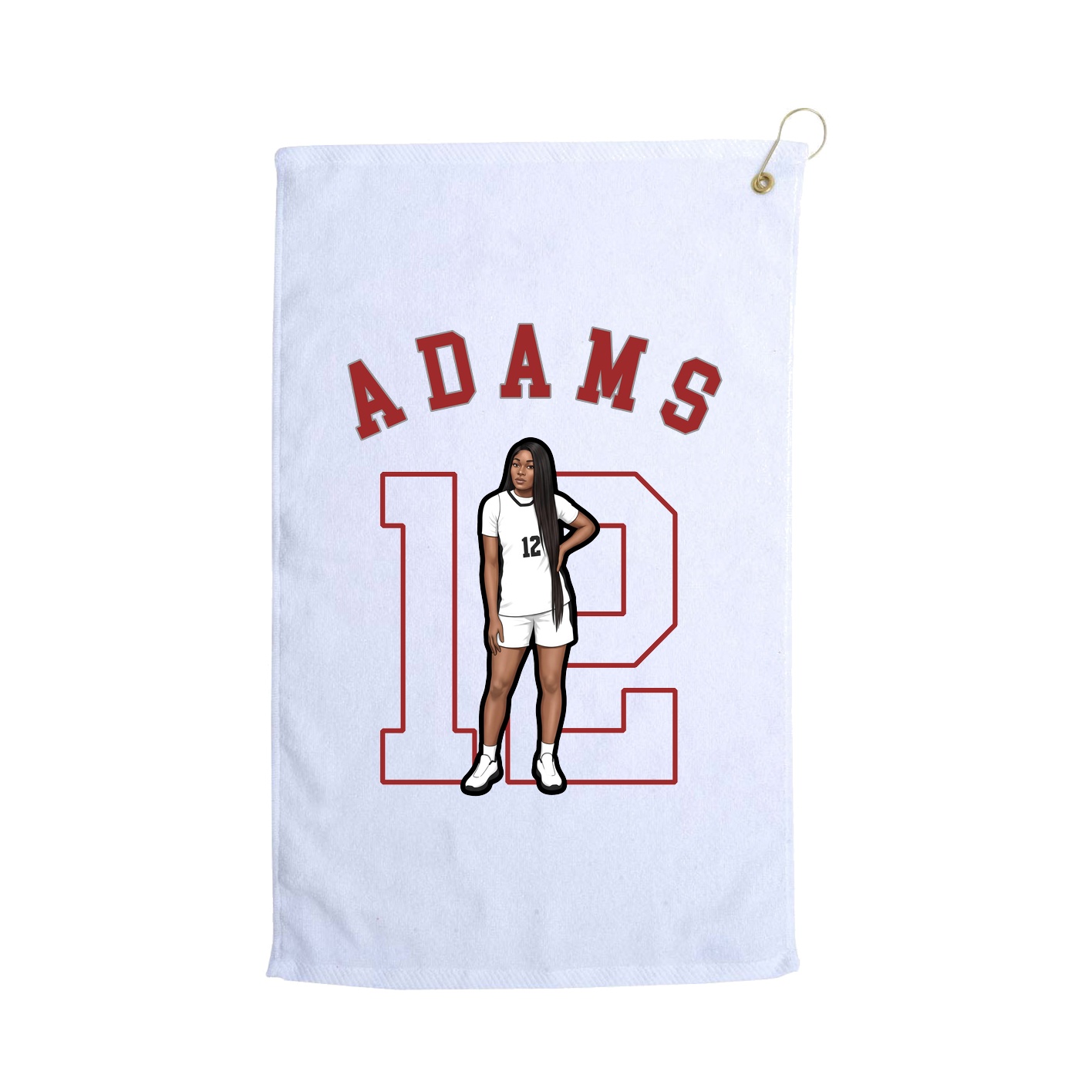 Golf Towel — Shirsey Arch in White
