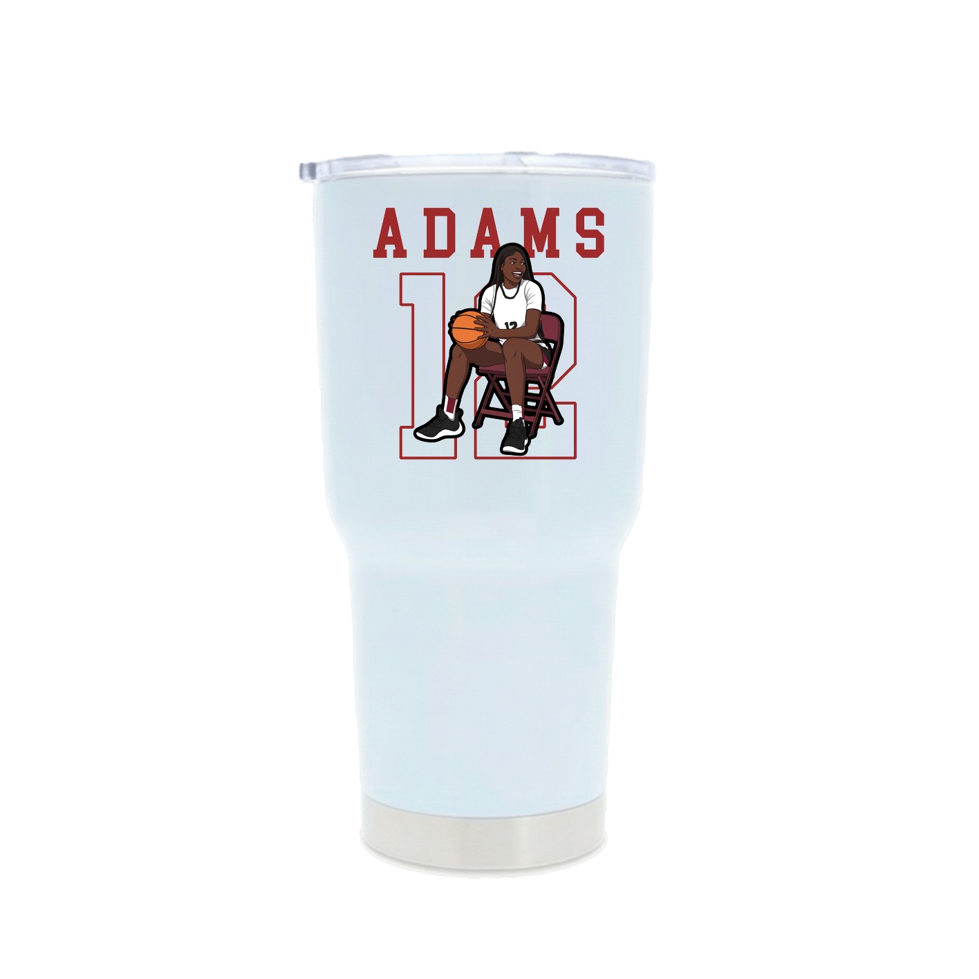 30oz Stainless Steel Tumbler — Shirsey in White