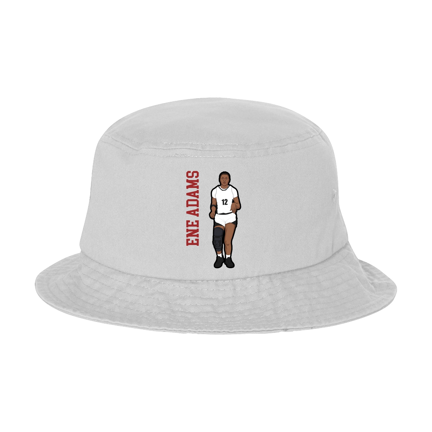 Bucket Cap — Name Vertical in White