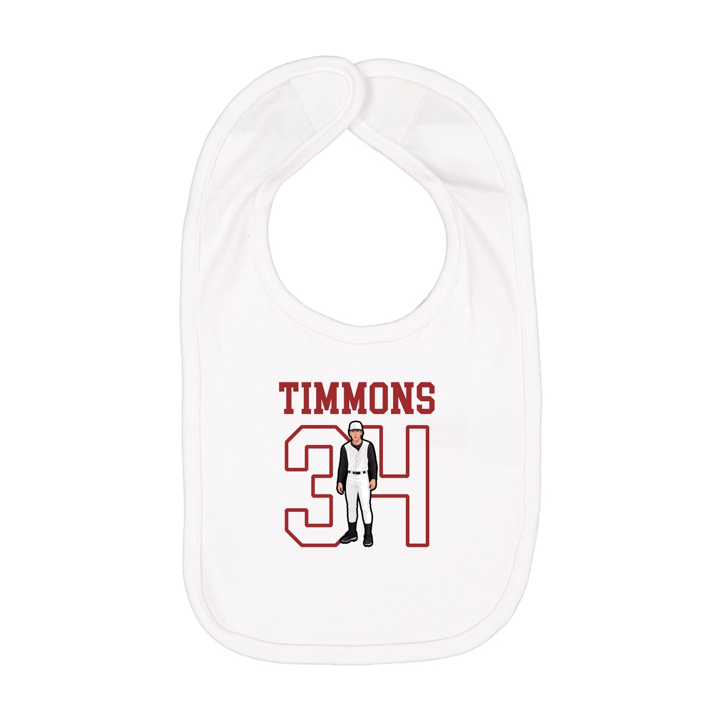 Infant Bib — Shirsey in White