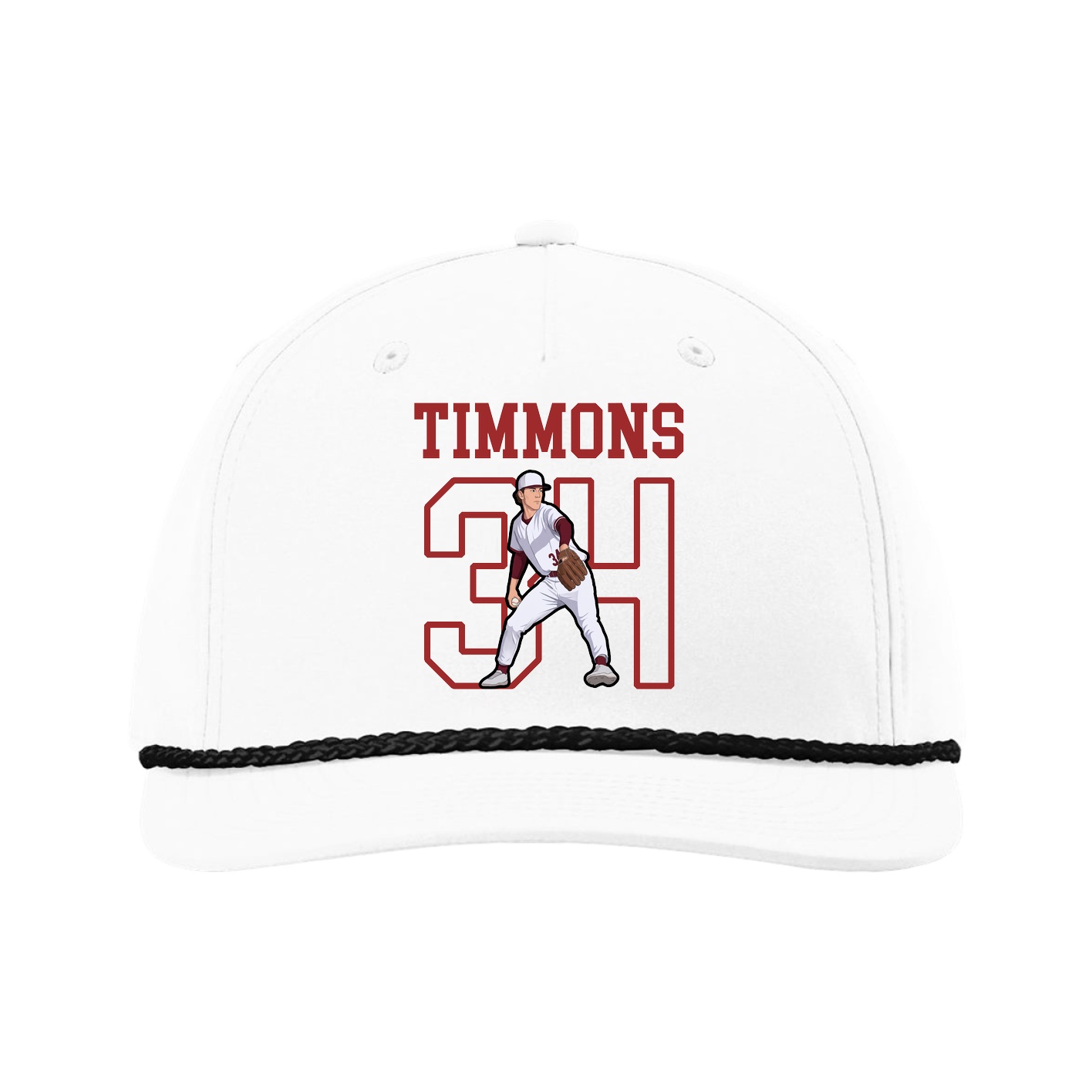 Five-Panel Classic Rope Cap — Shirsey in White
