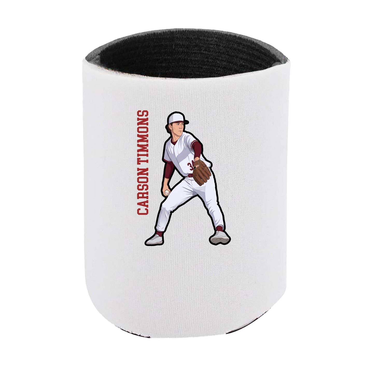 Can Holder — Name Vertical in White