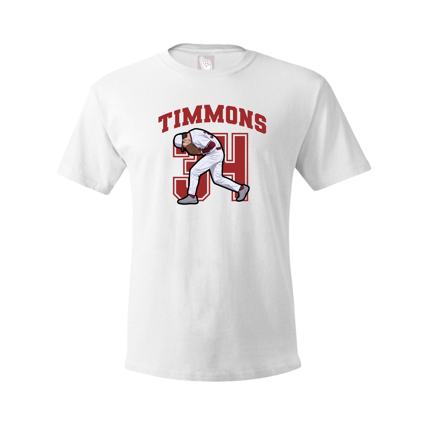 Youth Tee — Number in White