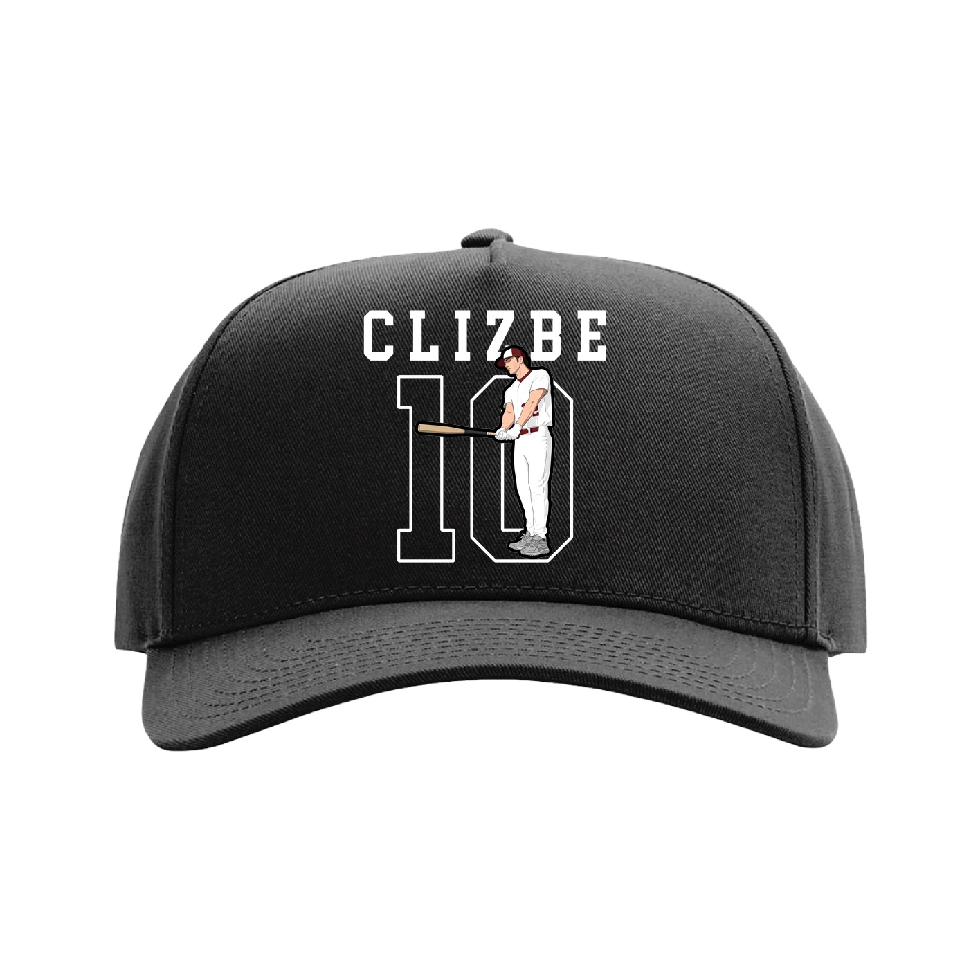 Full Fabric Five-Panel Champ Cap — Shirsey in Black