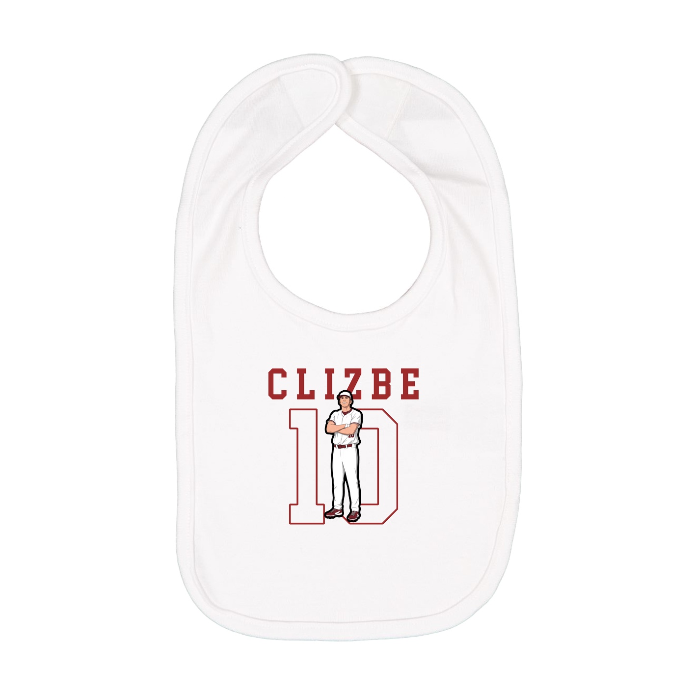Infant Bib — Shirsey in White