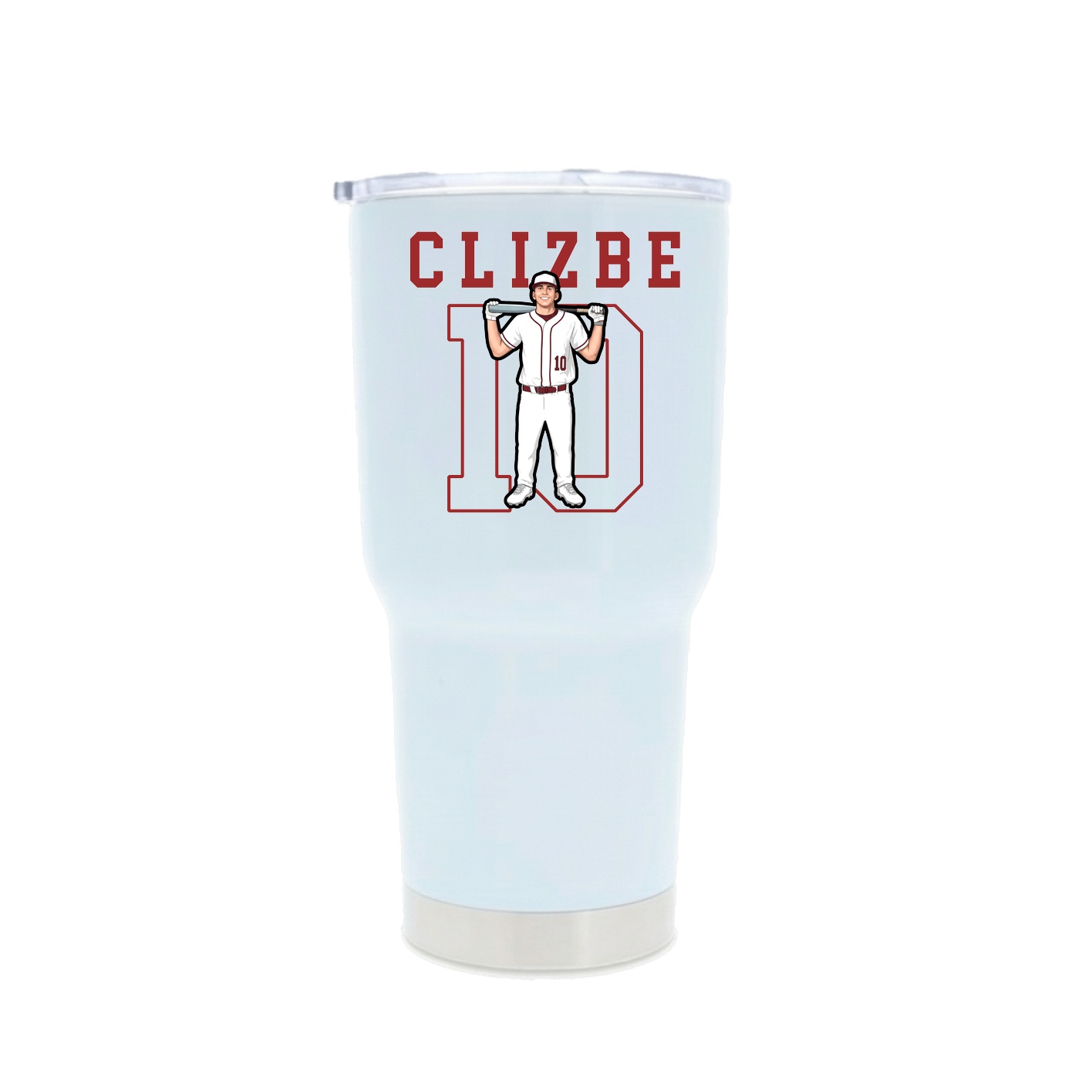 30oz Stainless Steel Tumbler — Shirsey in White