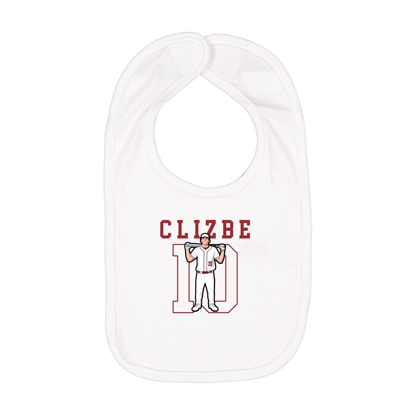 Infant Bib — Shirsey in White