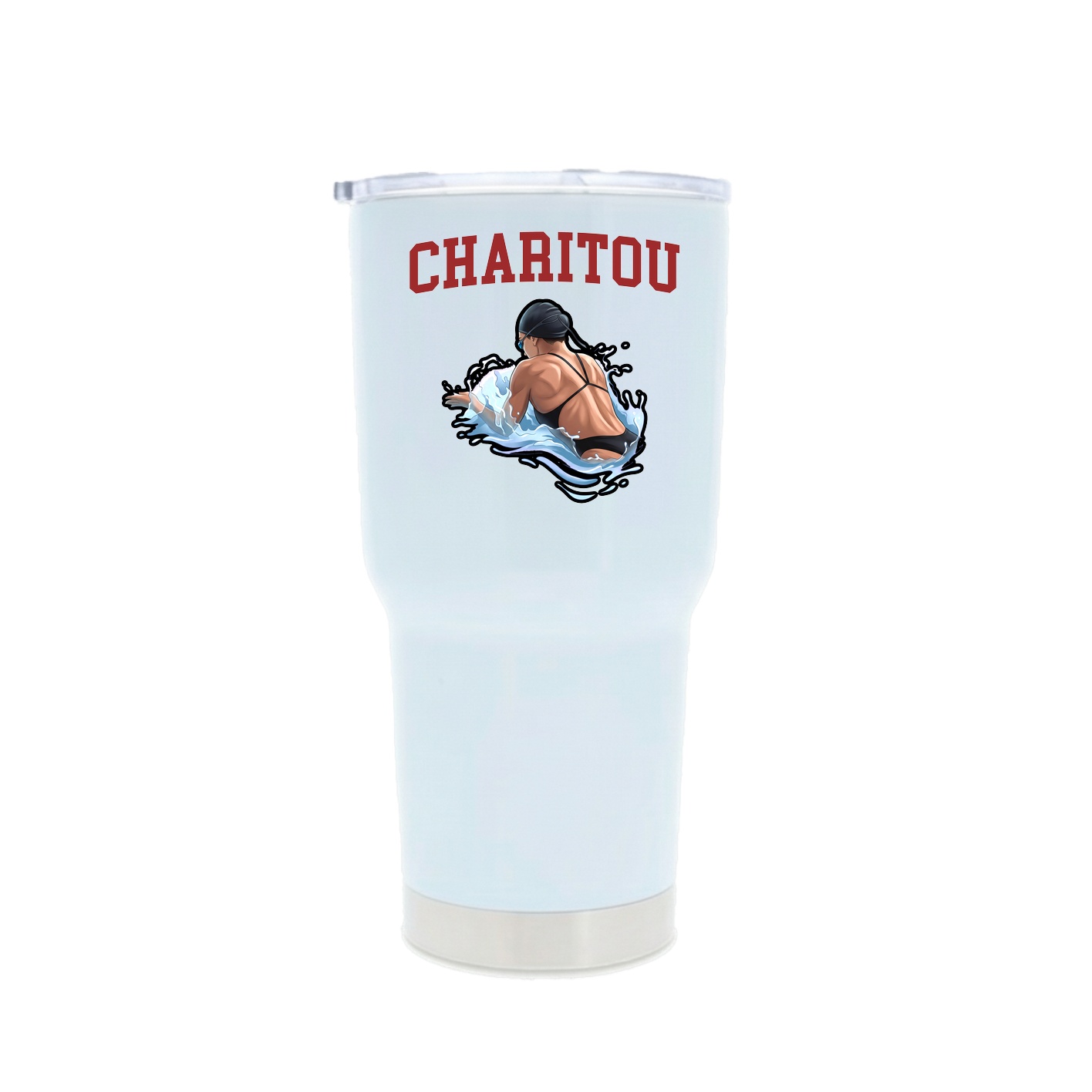 30oz Stainless Steel Tumbler — Shirsey in White