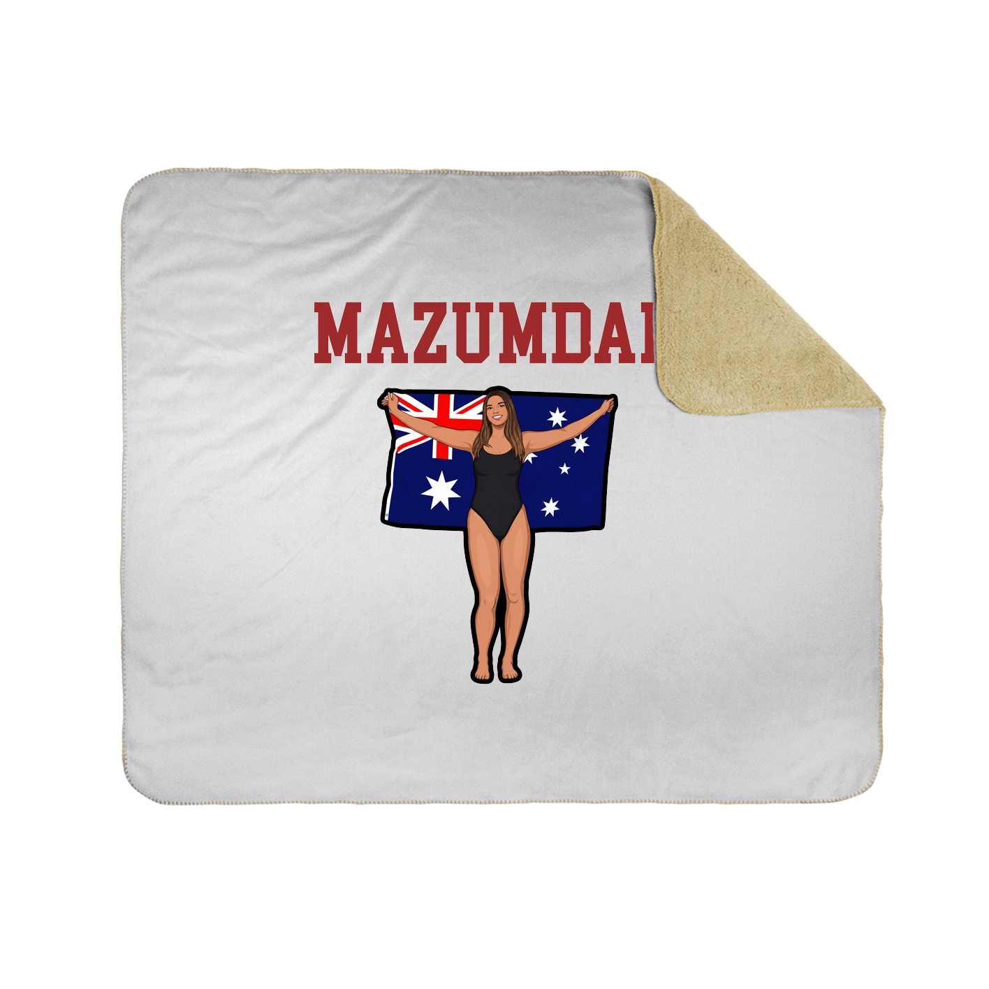 Throw Blanket — Shirsey in White