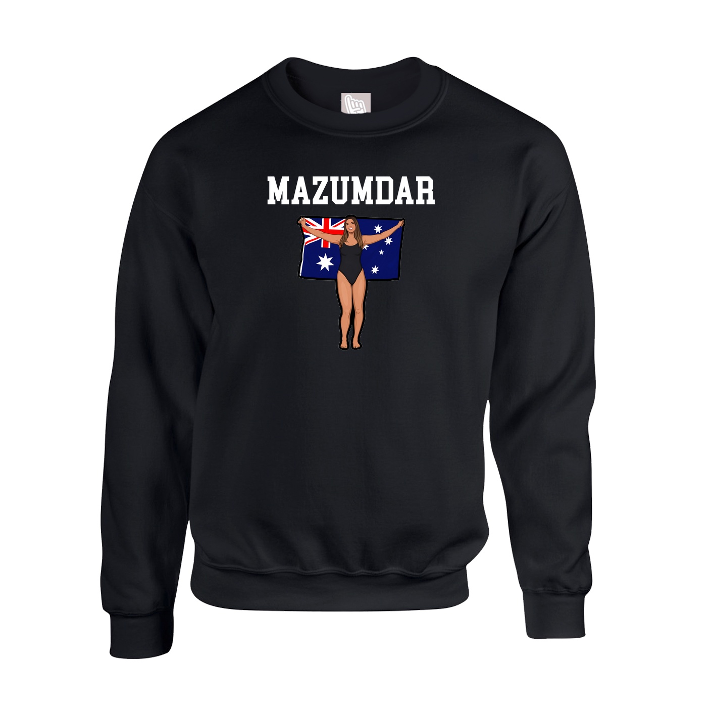 Fleece Crew — Shirsey in Black