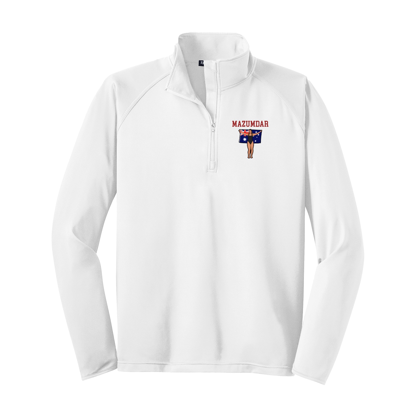 Q-Zip Pullover — Shirsey in White
