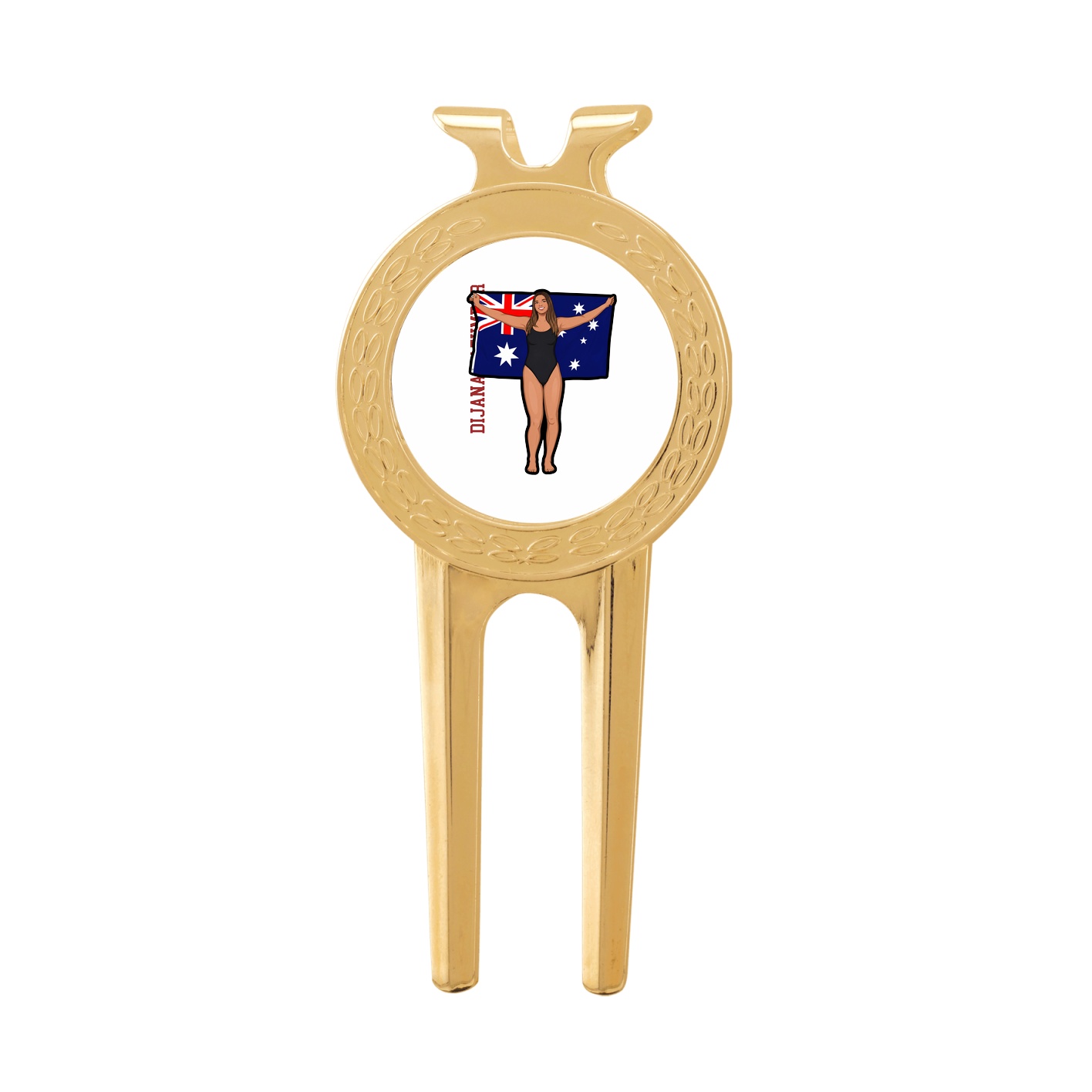 Divot Tool with Ball Marker — Name Vertical in Classic