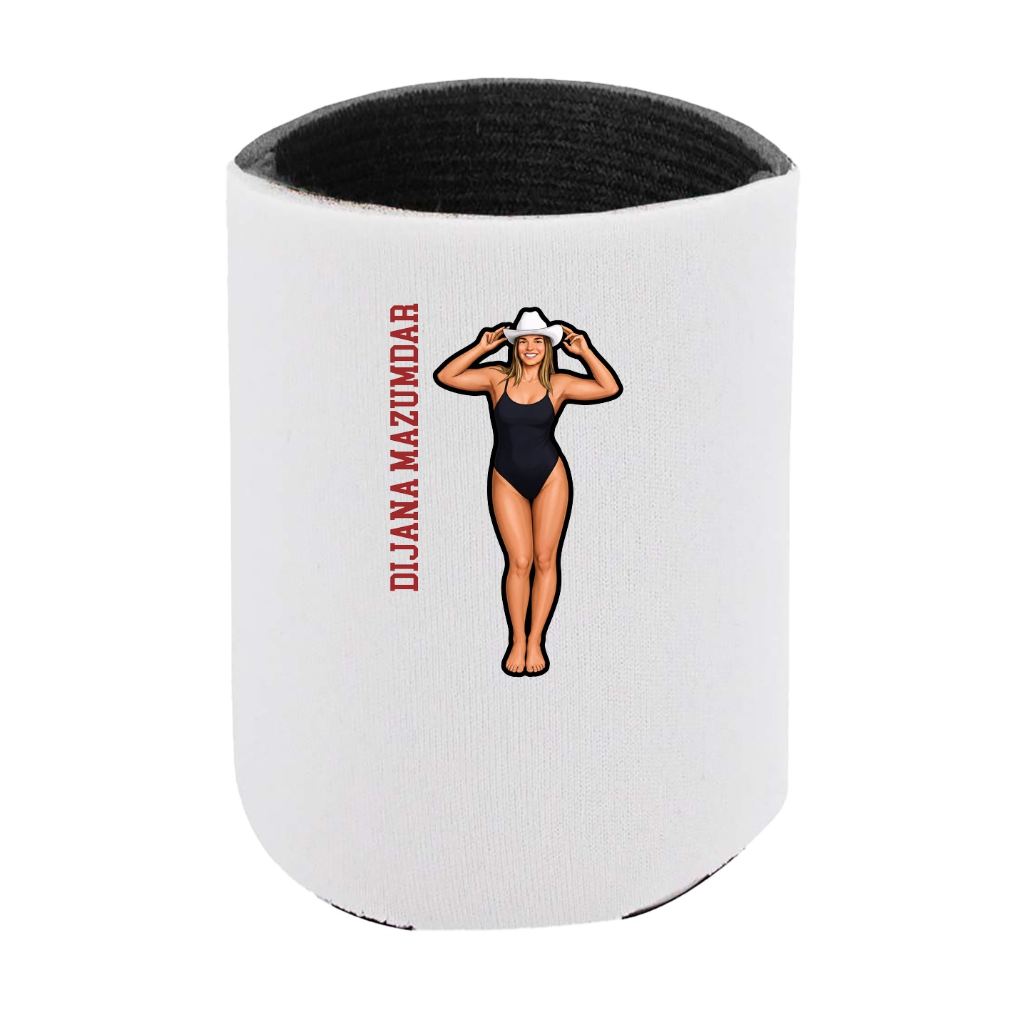 Can Holder — Name Vertical in White