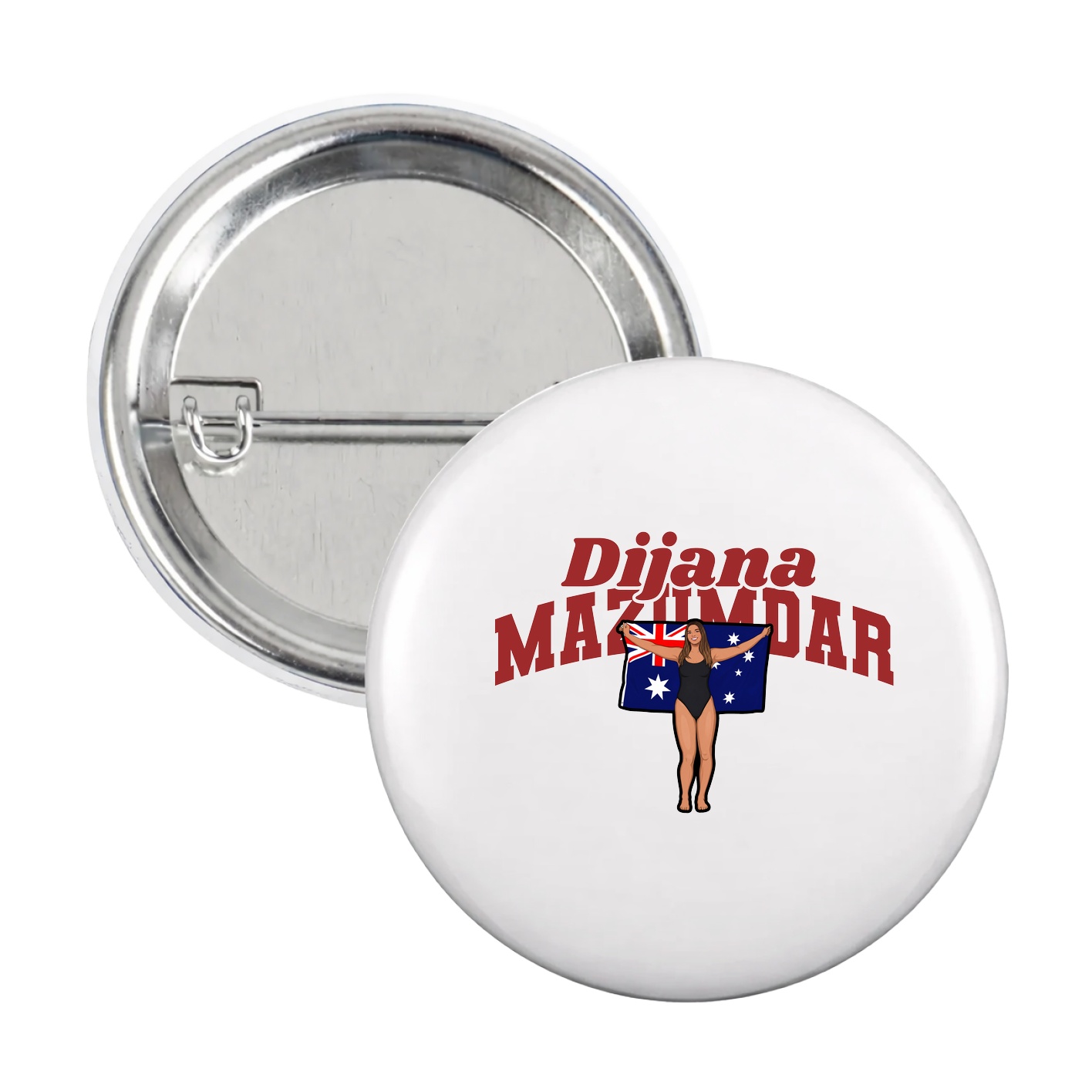 Game Day Button — Signature Arch in White