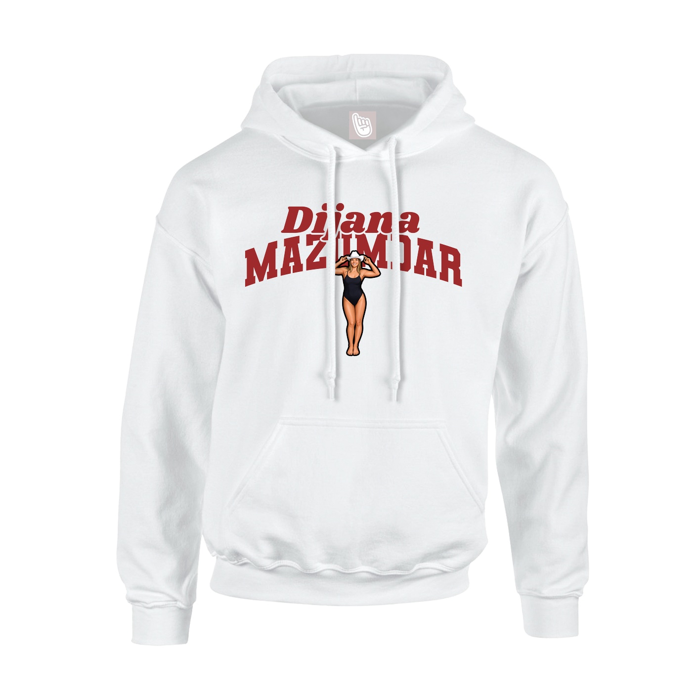 Youth Hoodie — Signature Arch in White