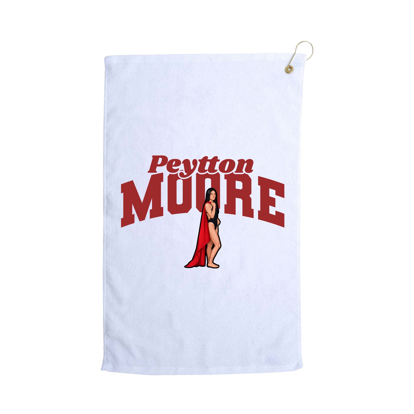 Golf Towel — Signature Arch in White