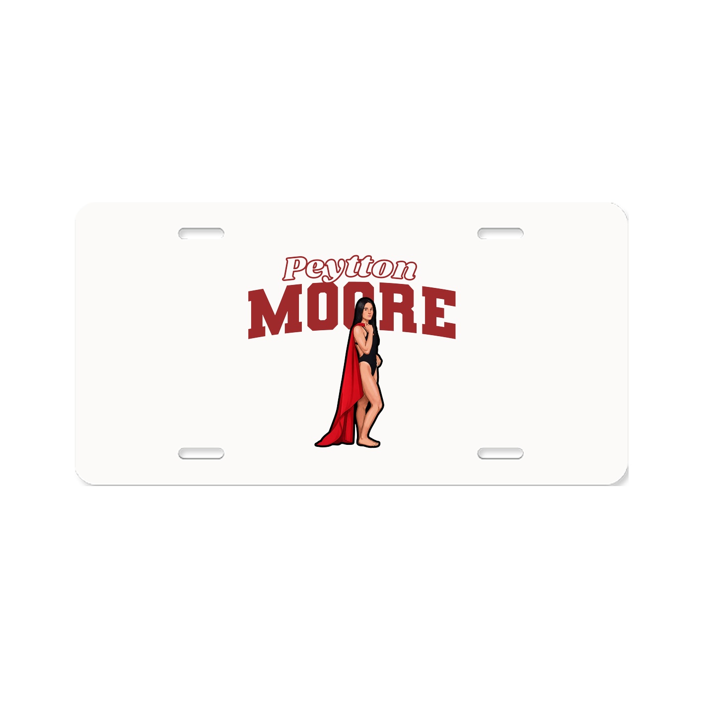 License Plate — Name Arch in Classic