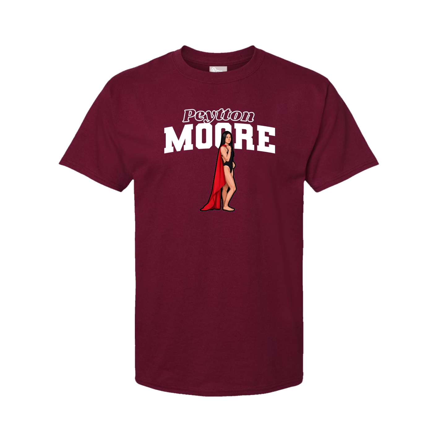 Youth Tee — Name Arch in Cardinal