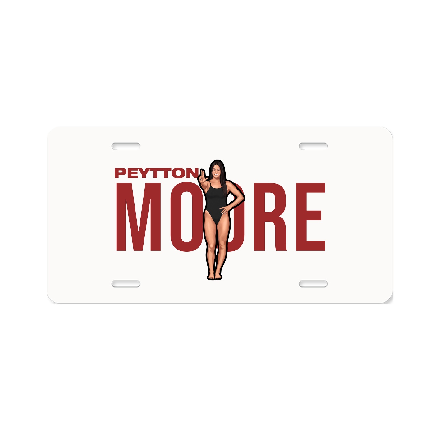 License Plate — Player Name in Classic