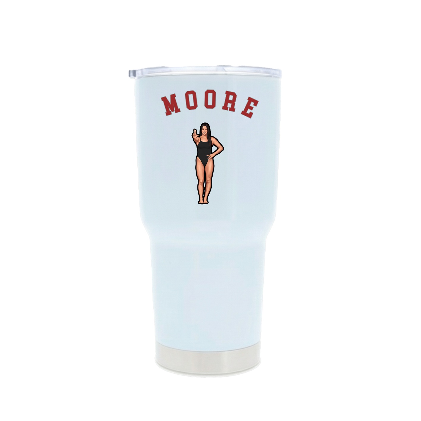 30oz Stainless Steel Tumbler — Shirsey Arch in White