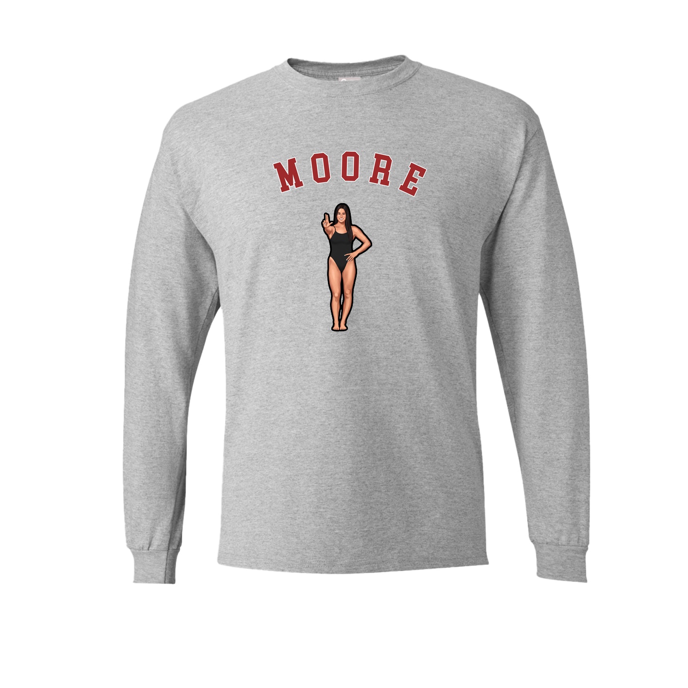 Long Sleeve Tee — Shirsey Arch in Grey