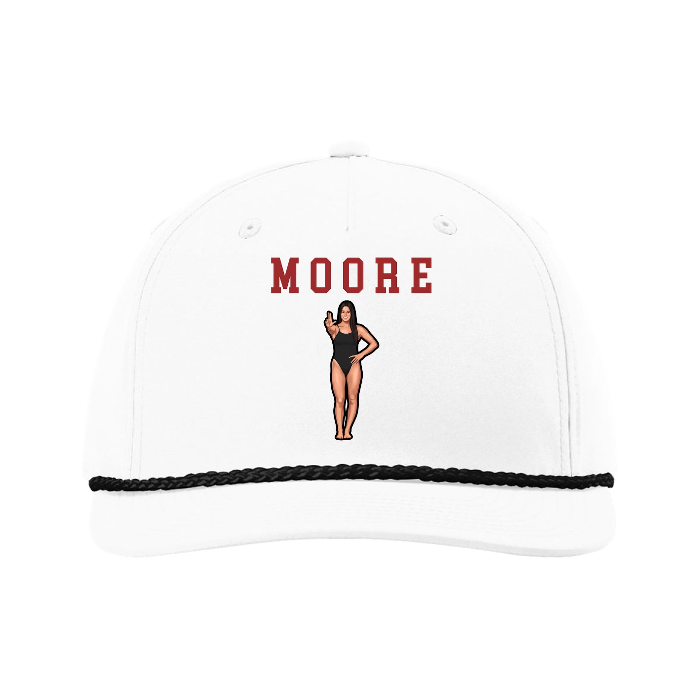 Five-Panel Classic Rope Cap — Shirsey in White
