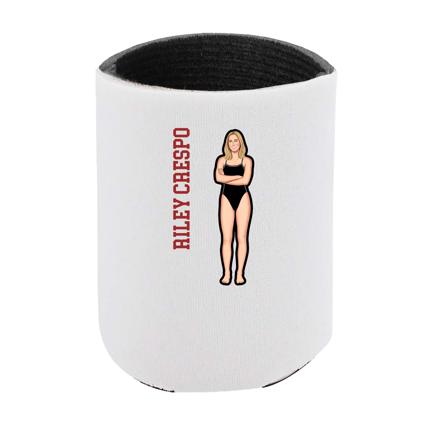 Can Holder — Name Vertical in White