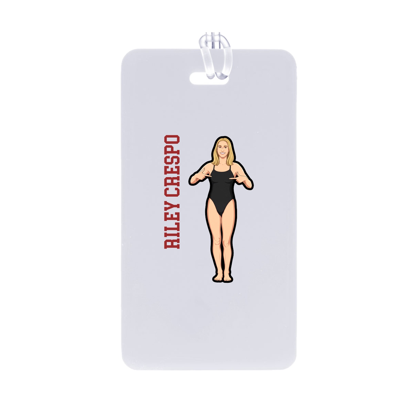 Bag Tag — Name Vertical in Classic