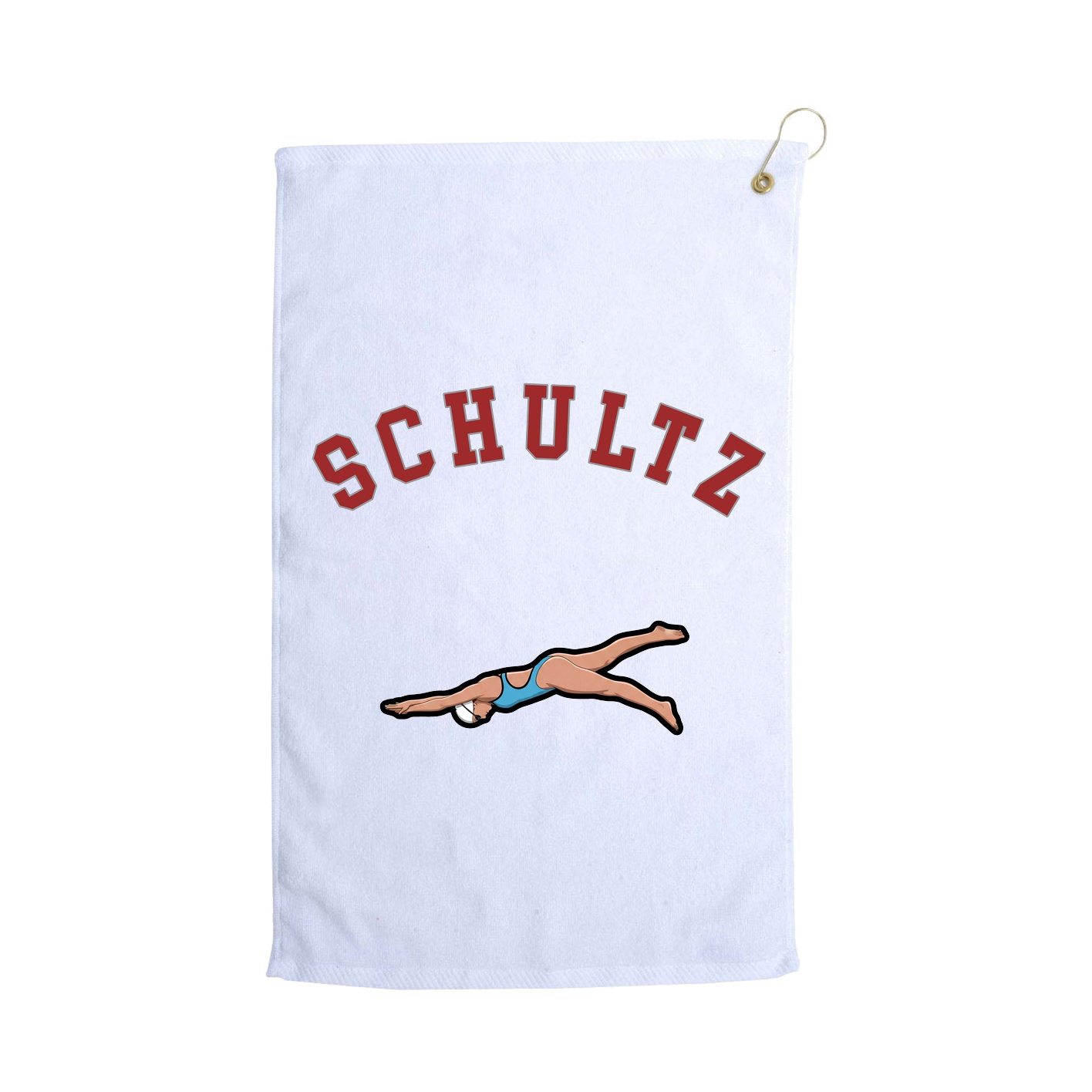 Golf Towel — Shirsey Arch in White