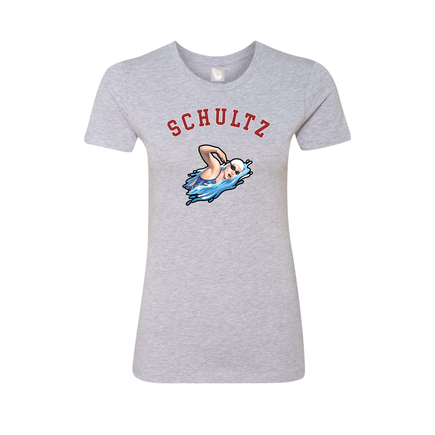 Fitted Women's Tee — Shirsey Arch in Grey