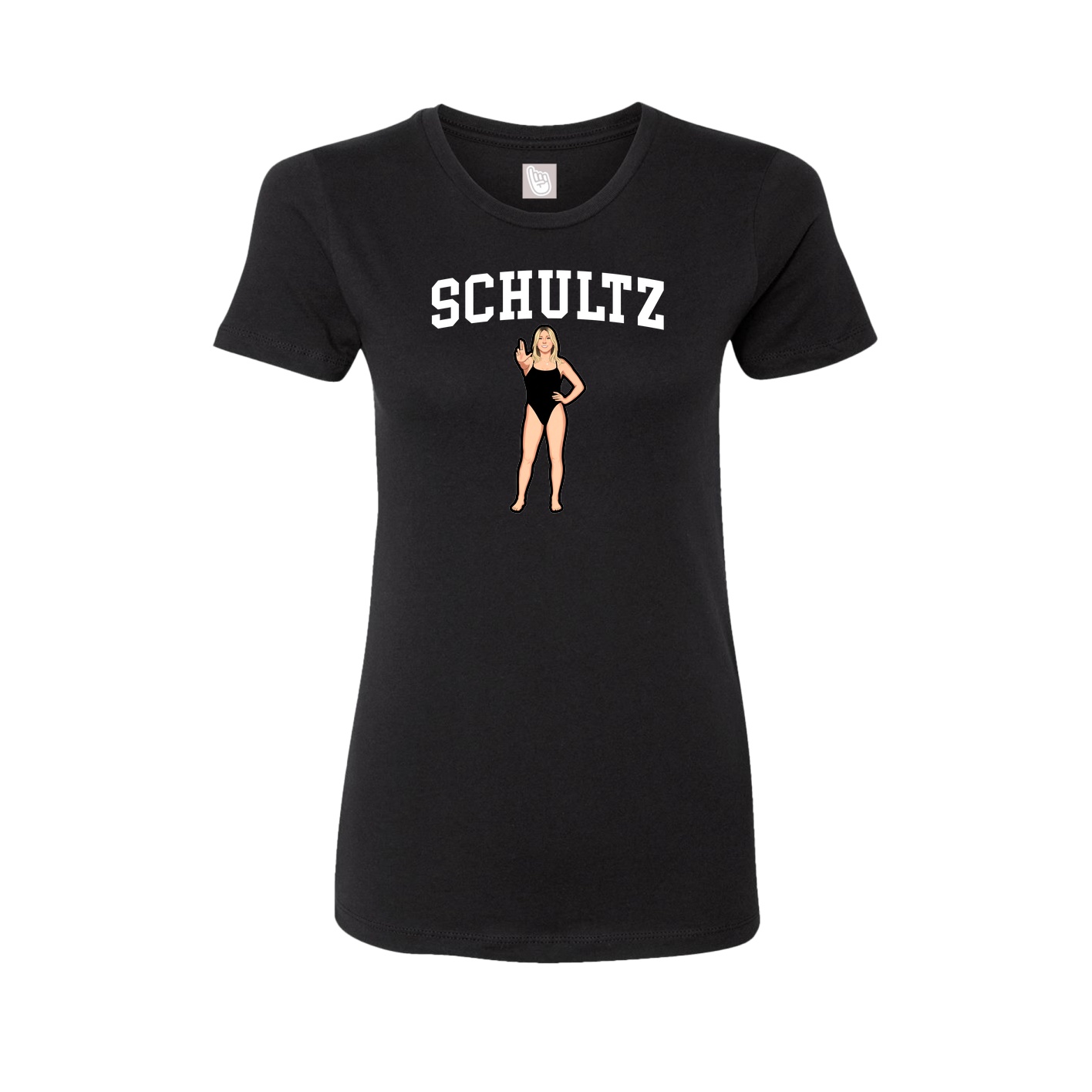 Fitted Women's Tee — Shirsey in Black