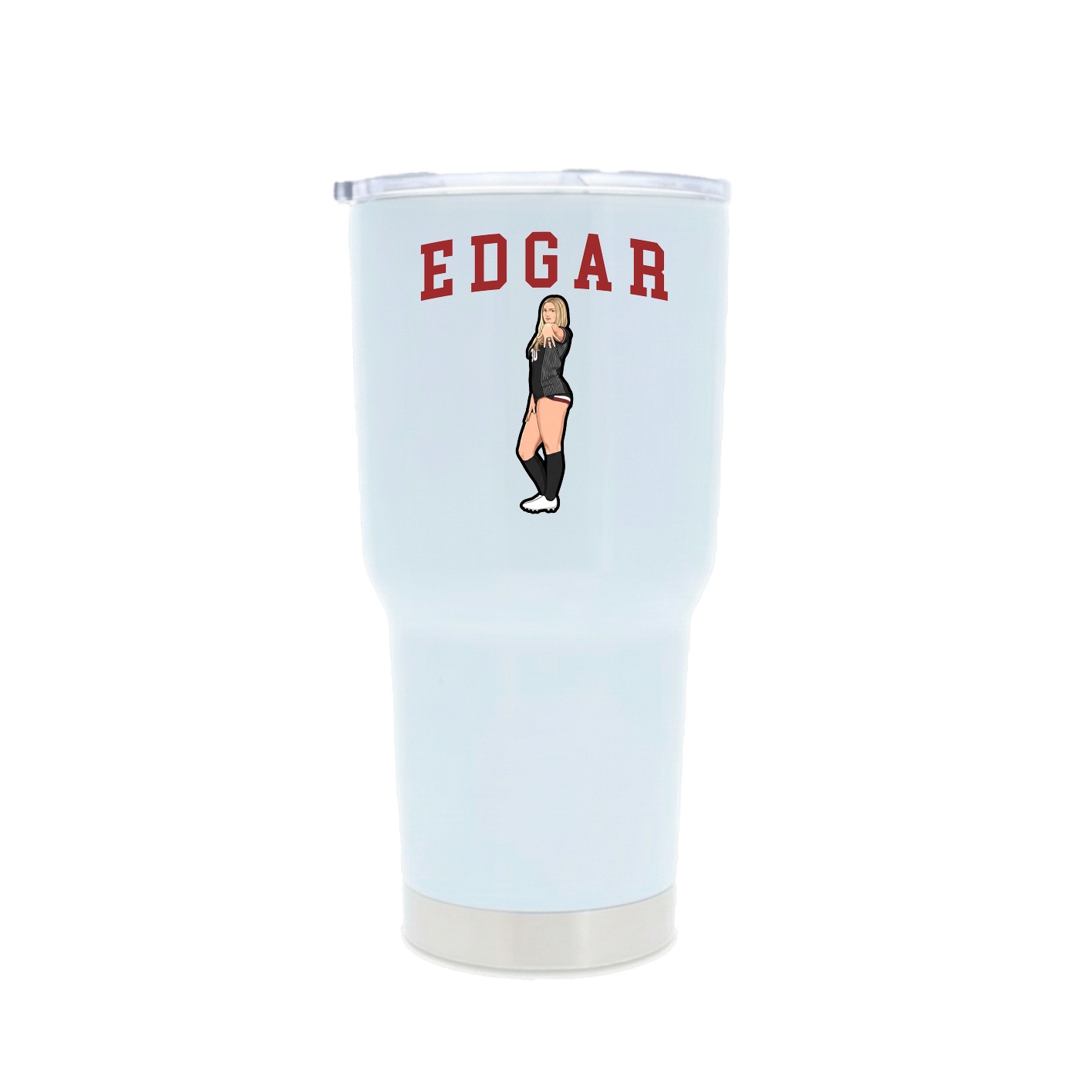 30oz Stainless Steel Tumbler — Shirsey in White