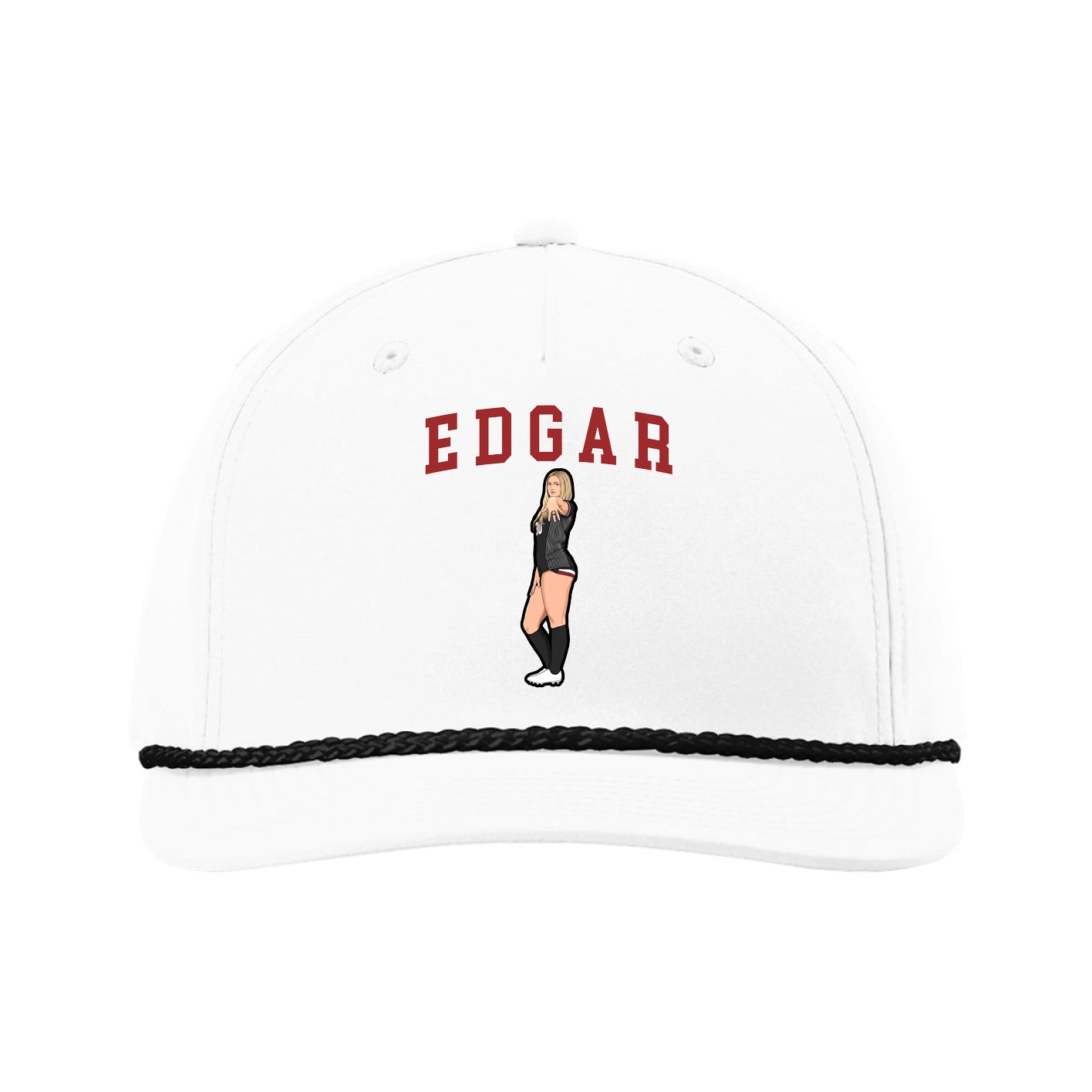 Five-Panel Classic Rope Cap — Shirsey in White