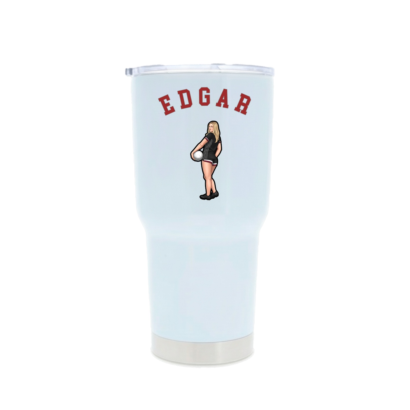 30oz Stainless Steel Tumbler — Shirsey Arch in White