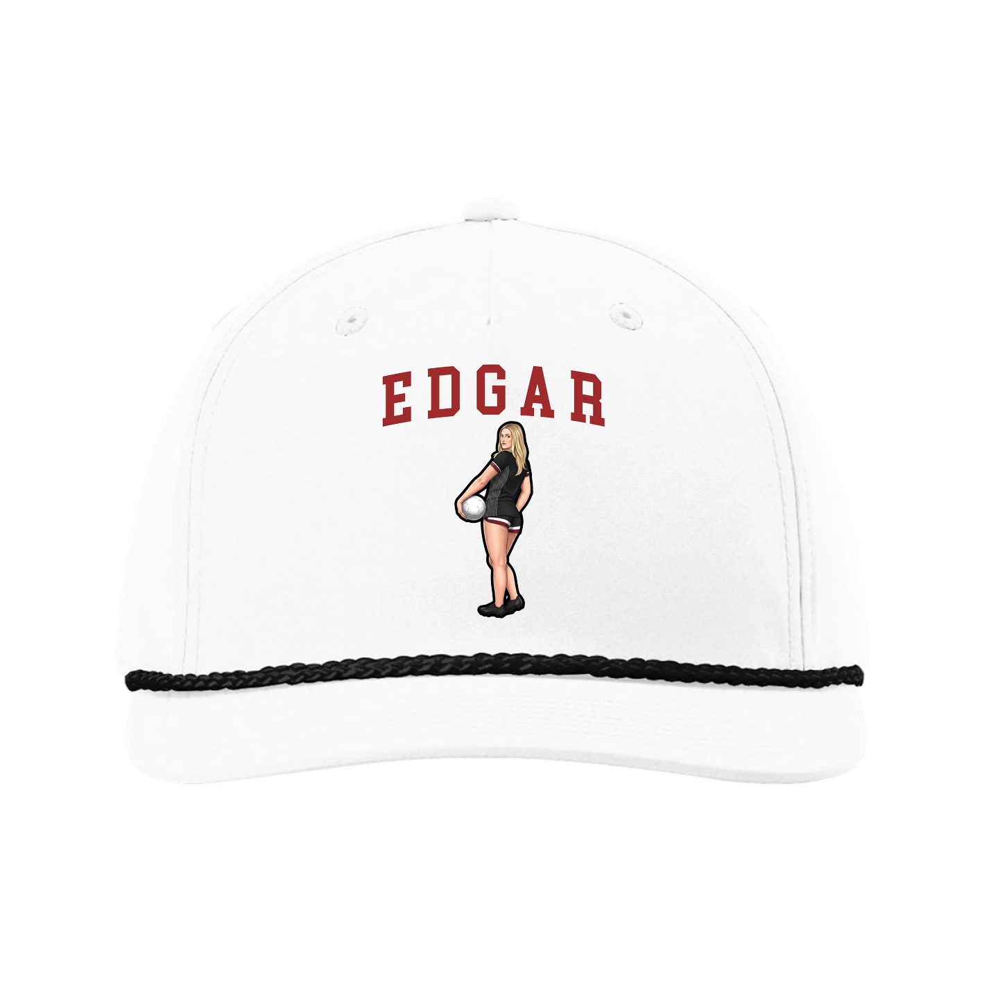 Five-Panel Classic Rope Cap — Shirsey in White