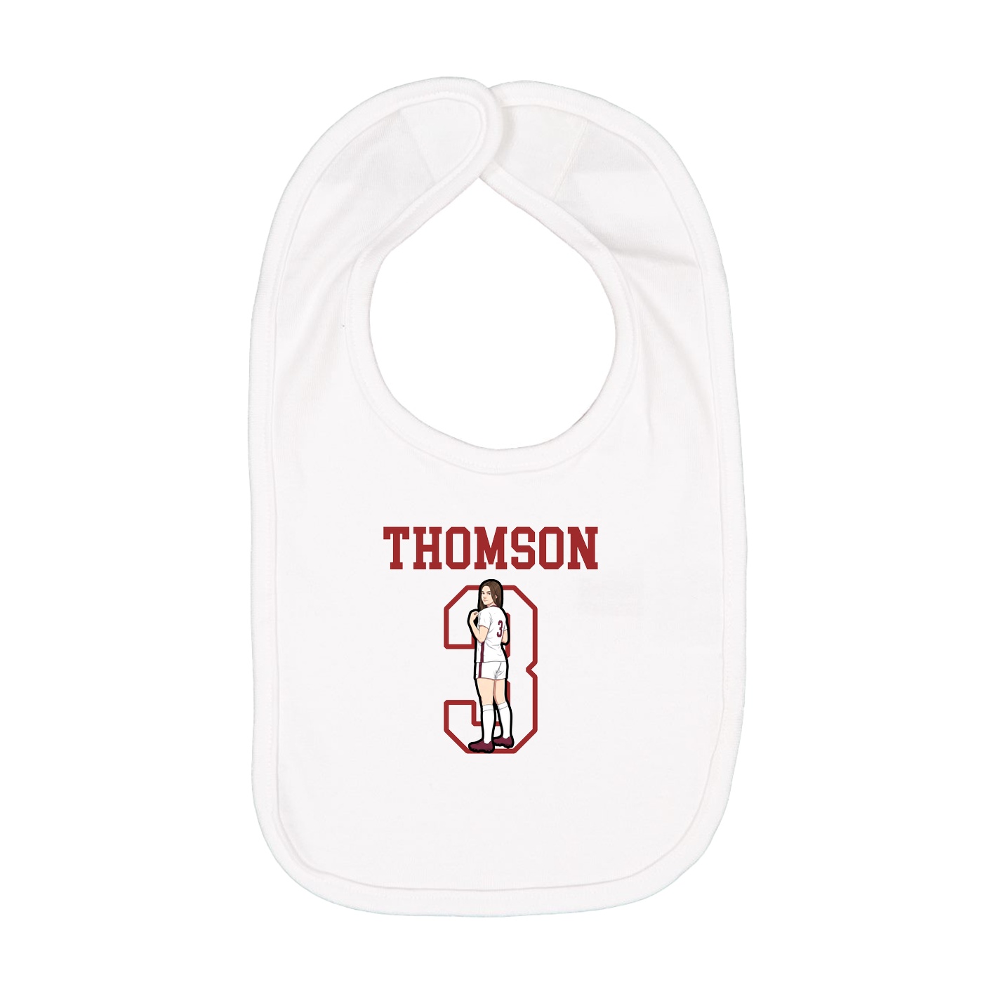 Infant Bib — Shirsey in White