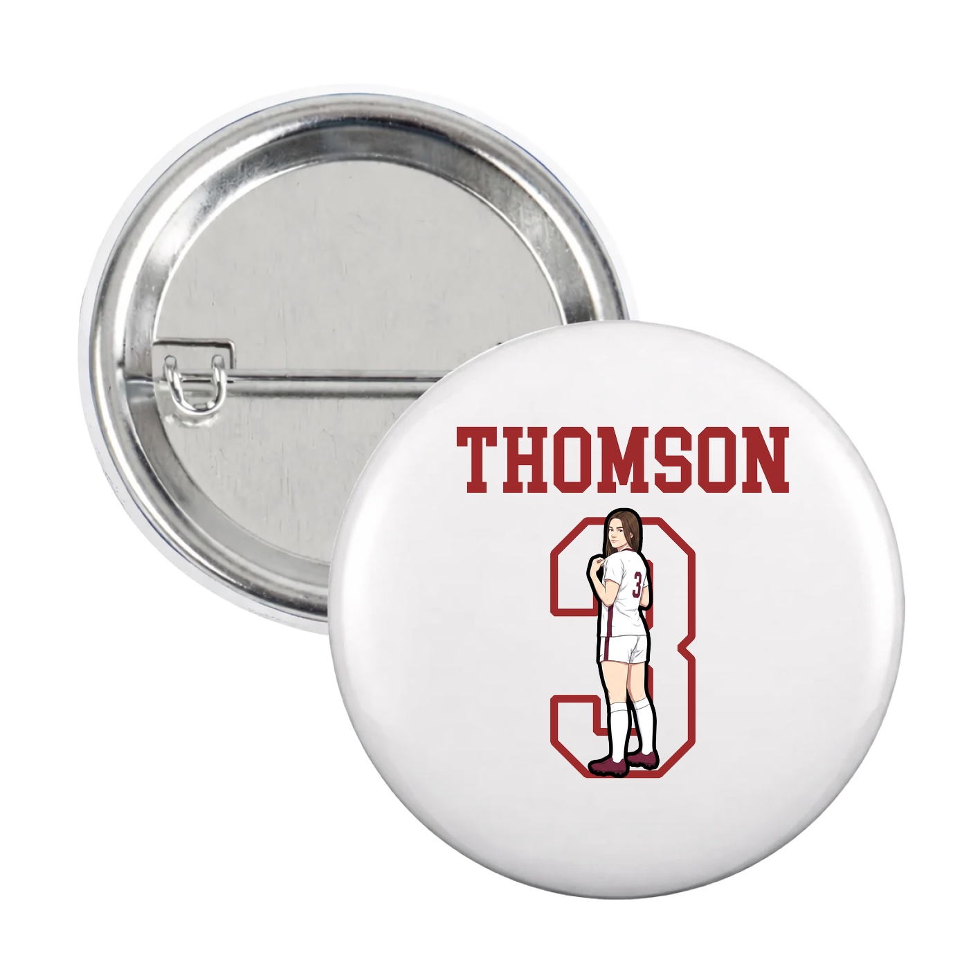 Game Day Button — Shirsey in White