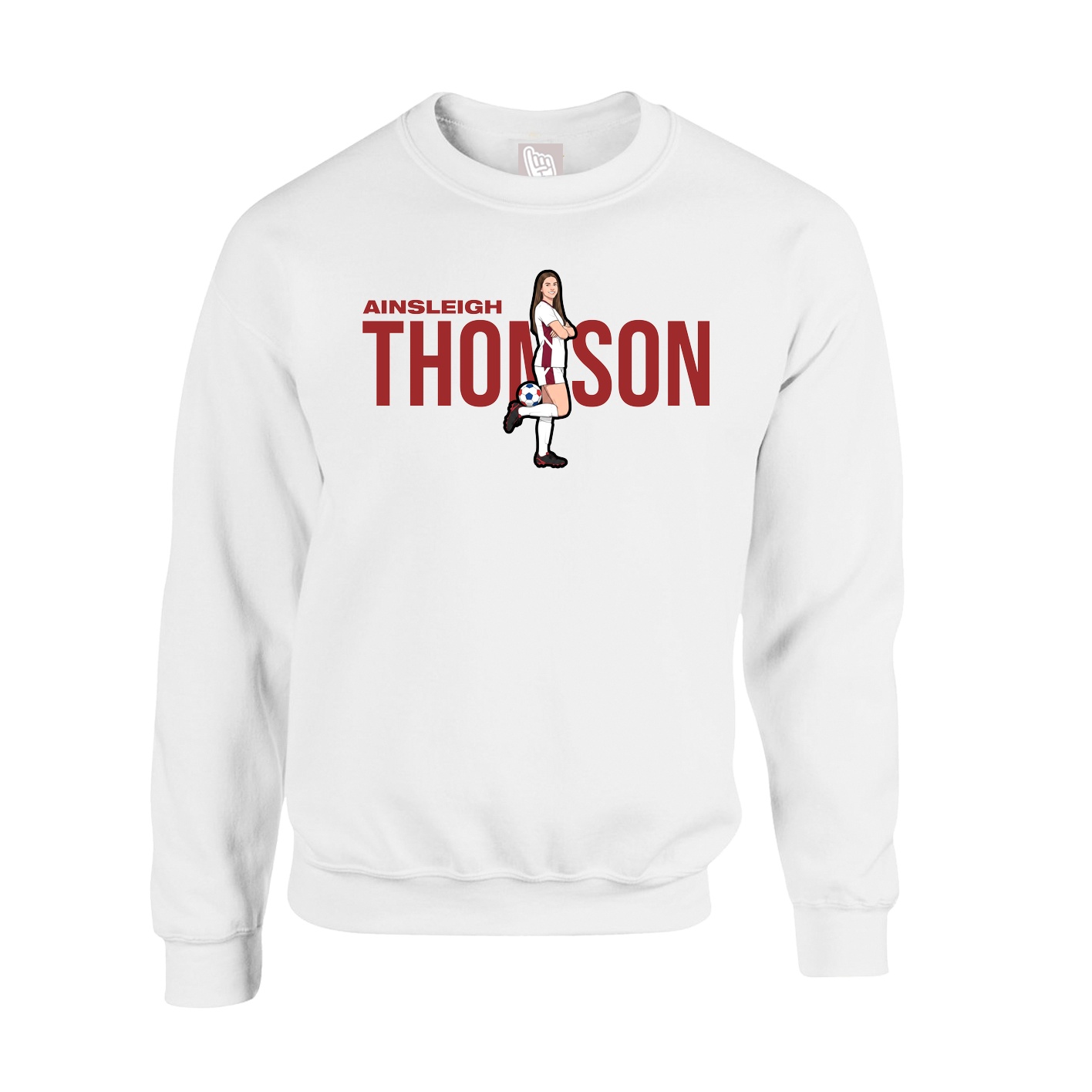 Fleece Crew — Player Name in White
