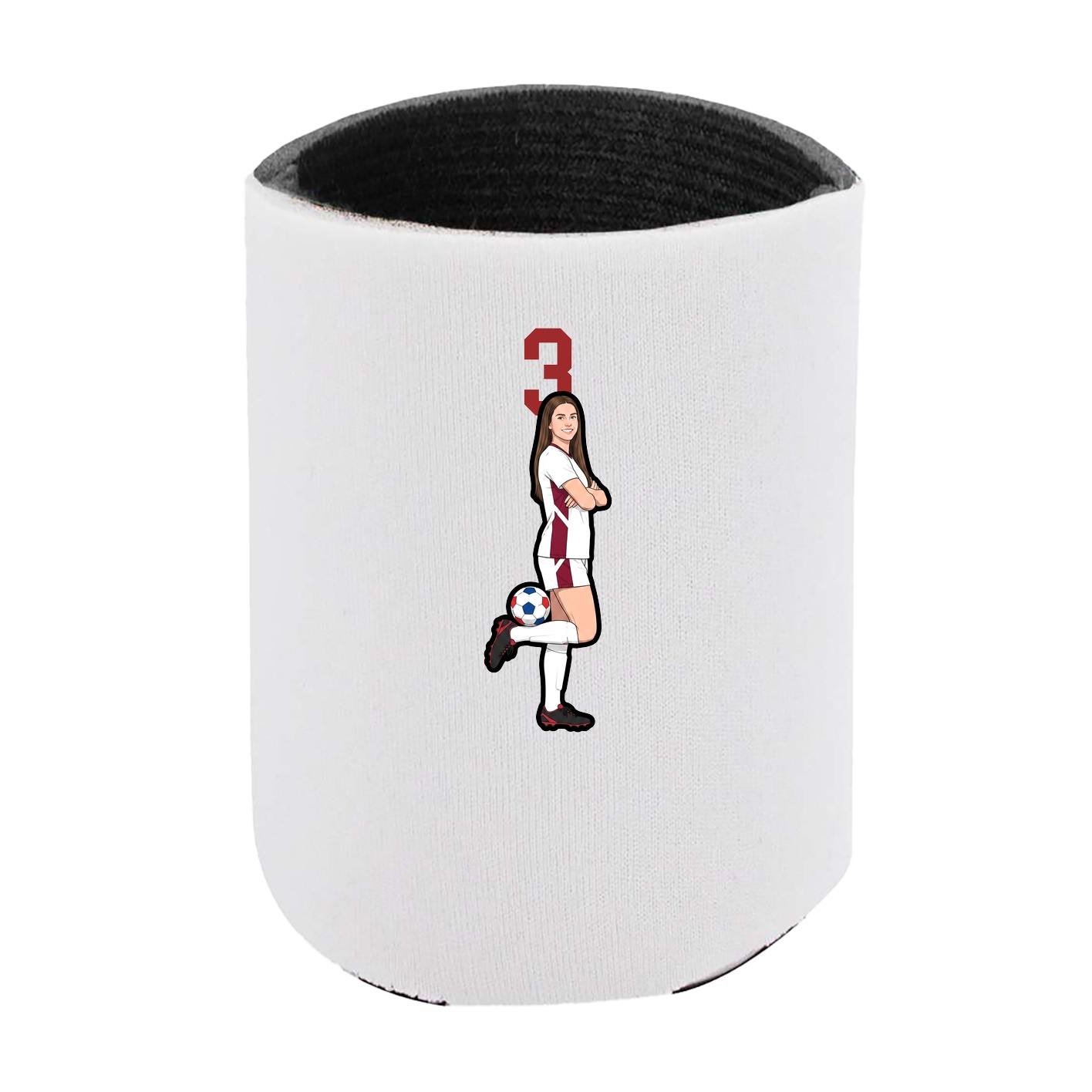 Can Holder — Number Top in White