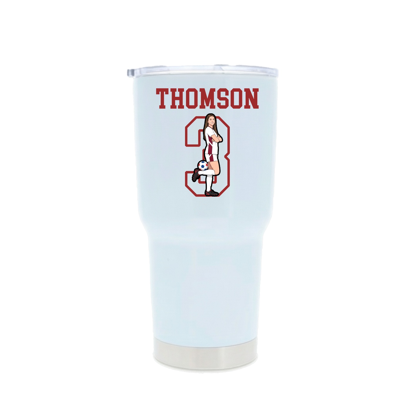 30oz Stainless Steel Tumbler — Shirsey in White