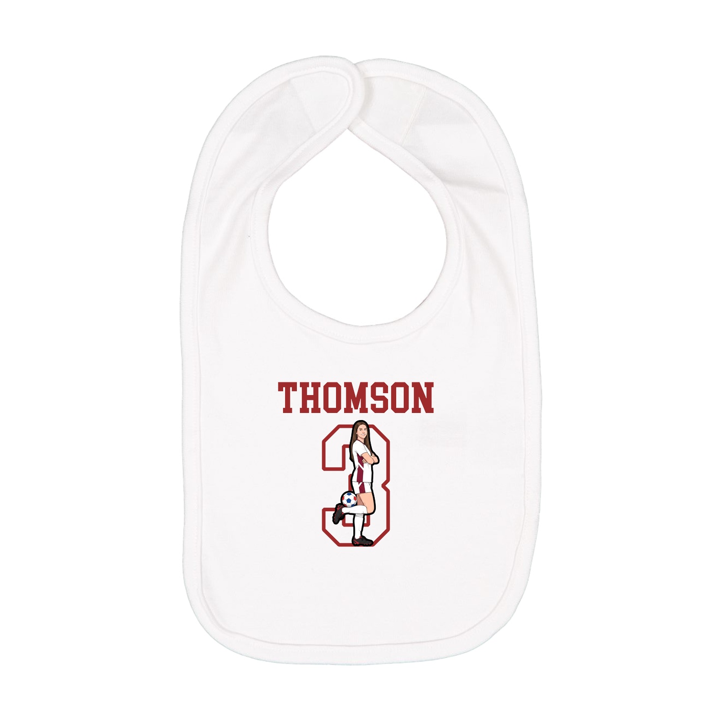 Infant Bib — Shirsey in White