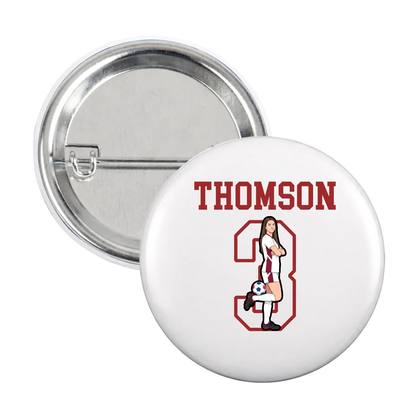 Game Day Button — Shirsey in White