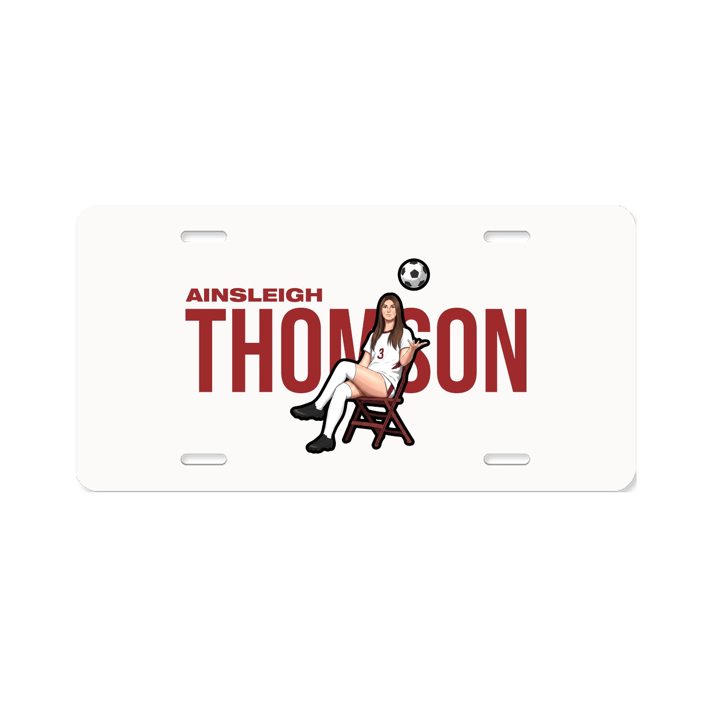 License Plate — Player Name in Classic