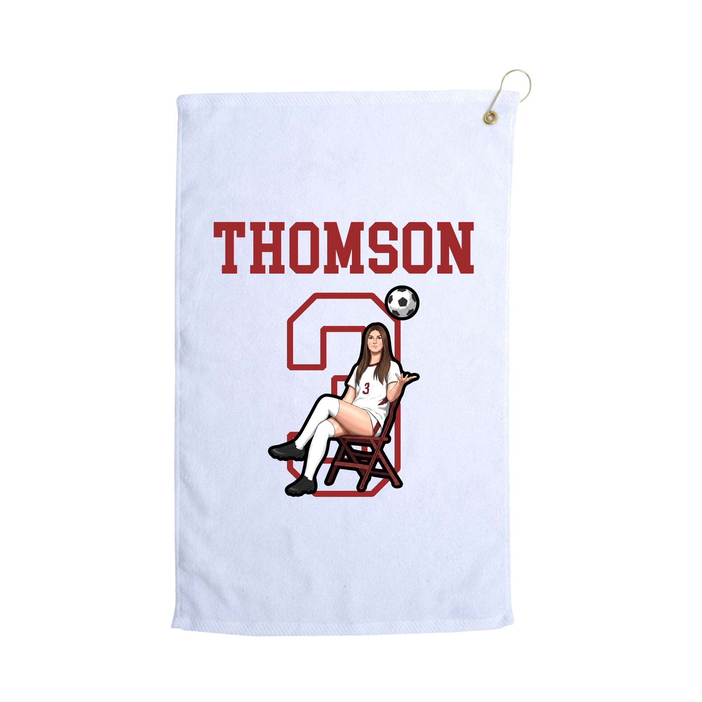 Golf Towel — Shirsey in White