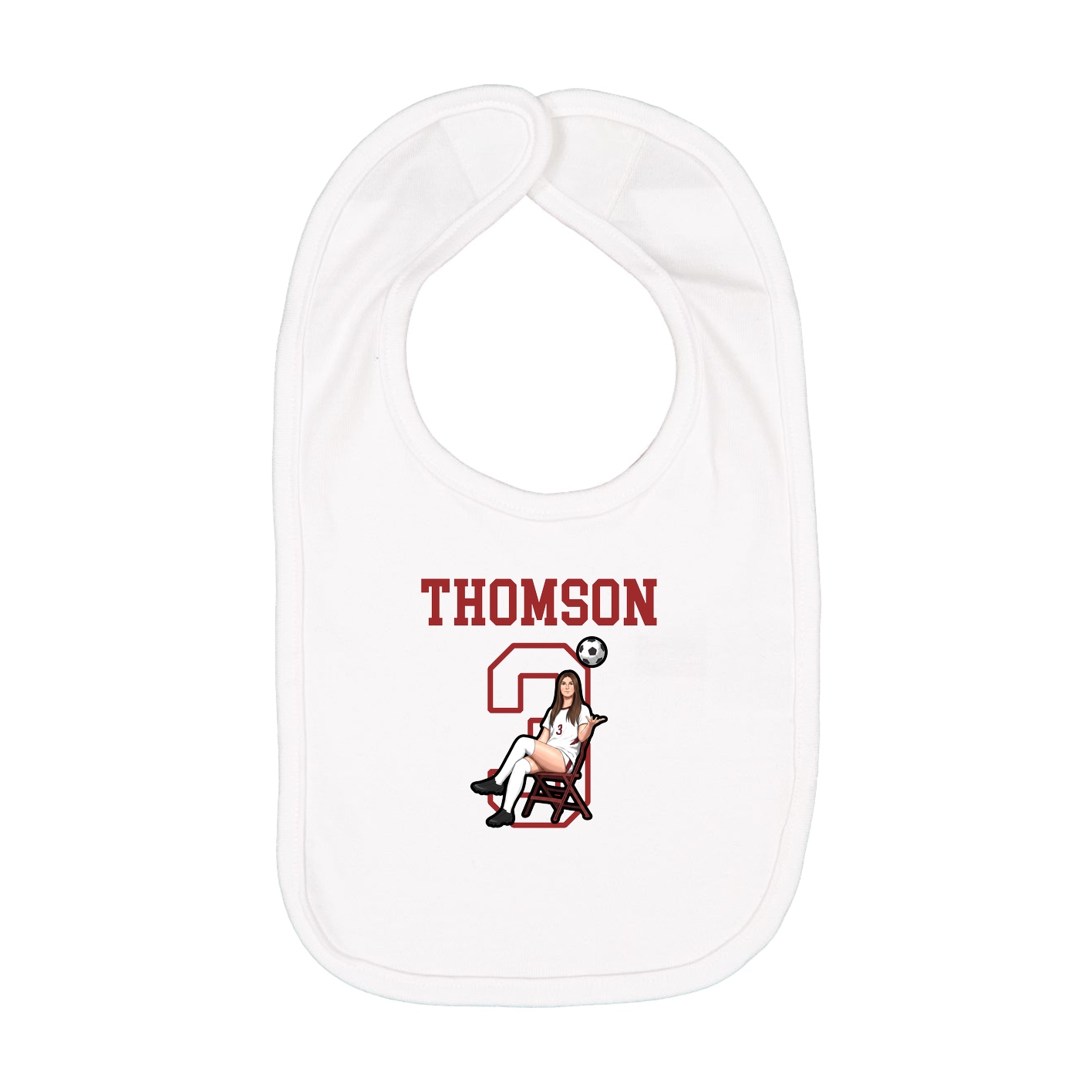 Infant Bib — Shirsey in White