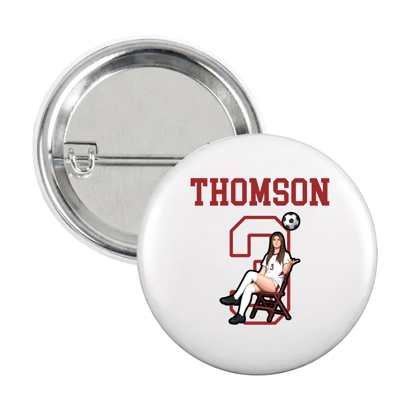 Game Day Button — Shirsey in White