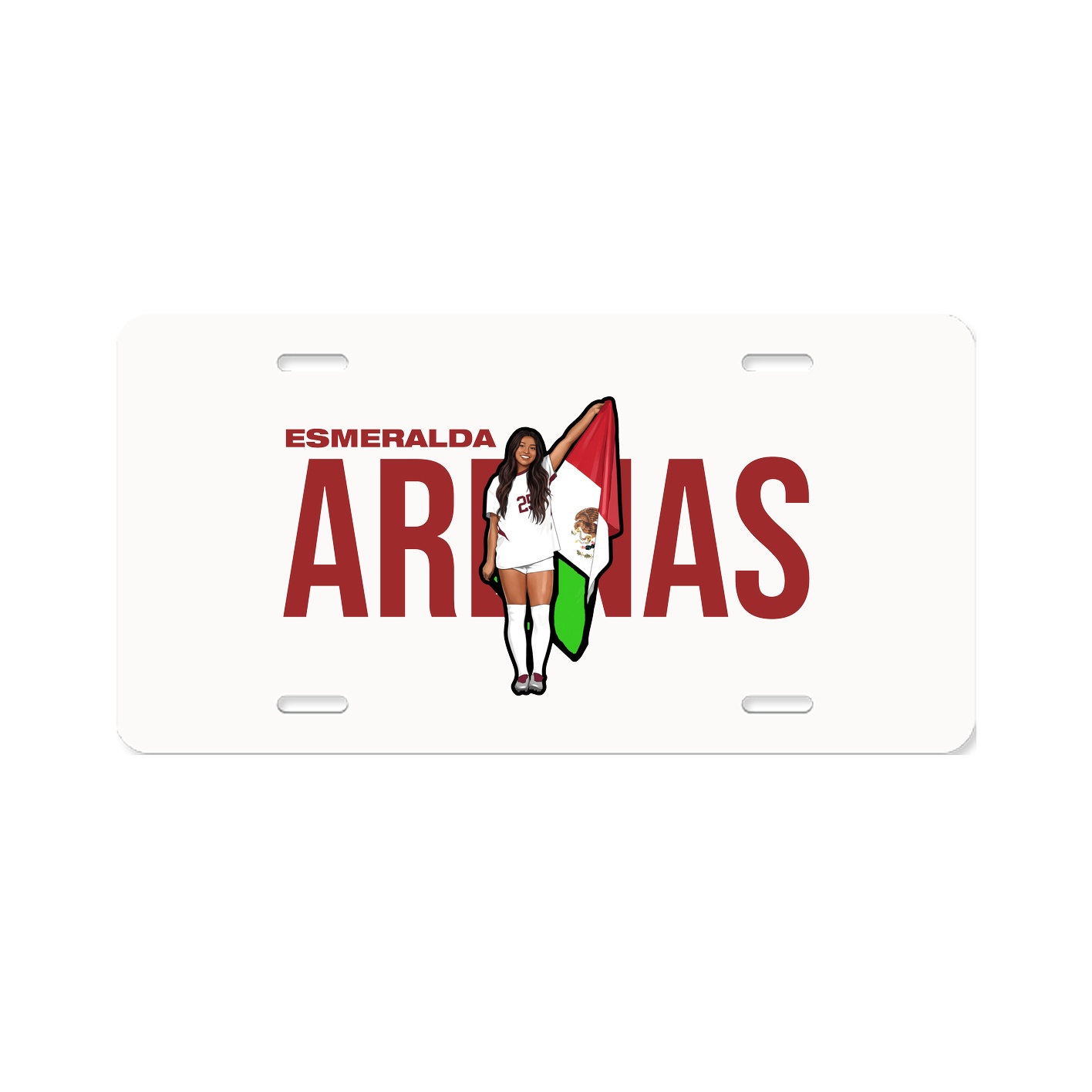 License Plate — Player Name in Classic